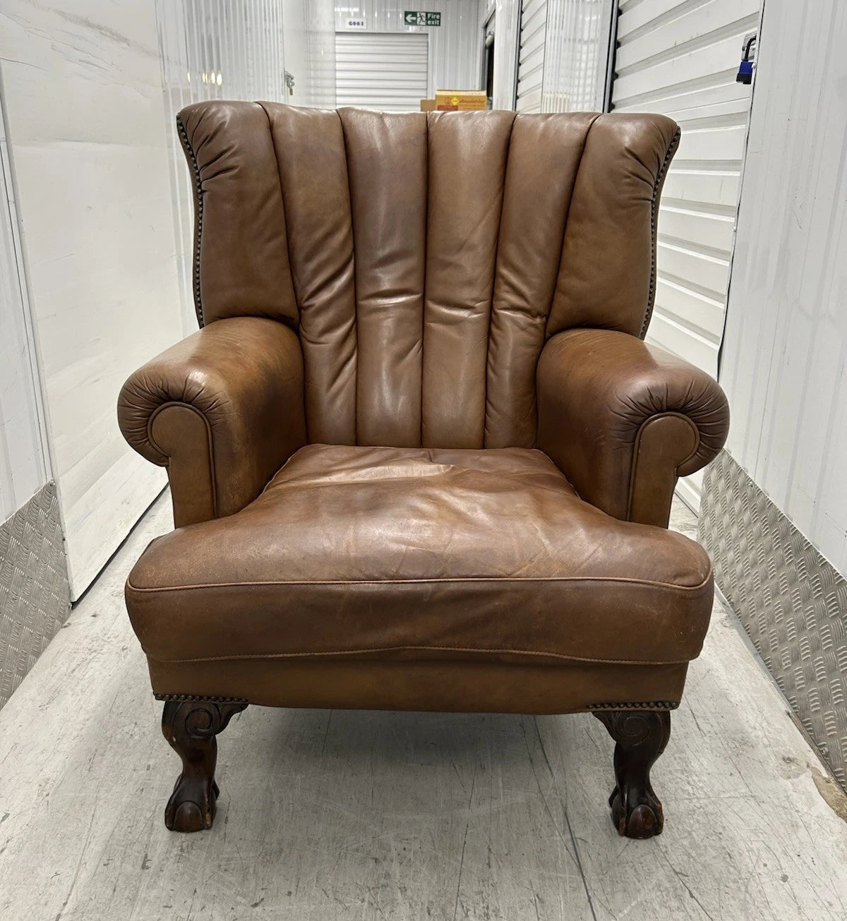 Tetrad Blake Tan Brown Leather Armchair Good Condition Pre-Loved