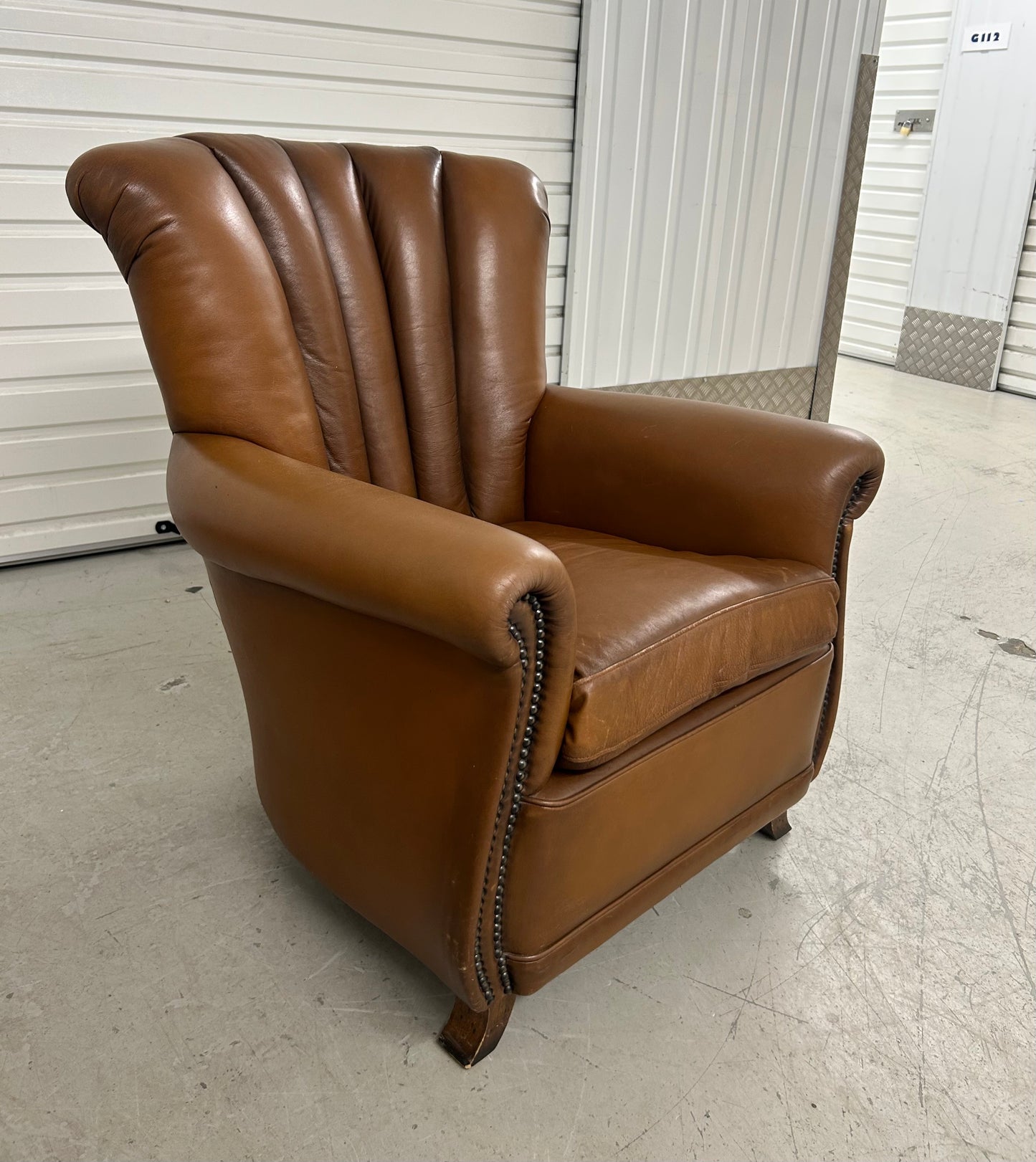Tetrad John Lewis Ella Tan Leather Armchair Pre-Loved