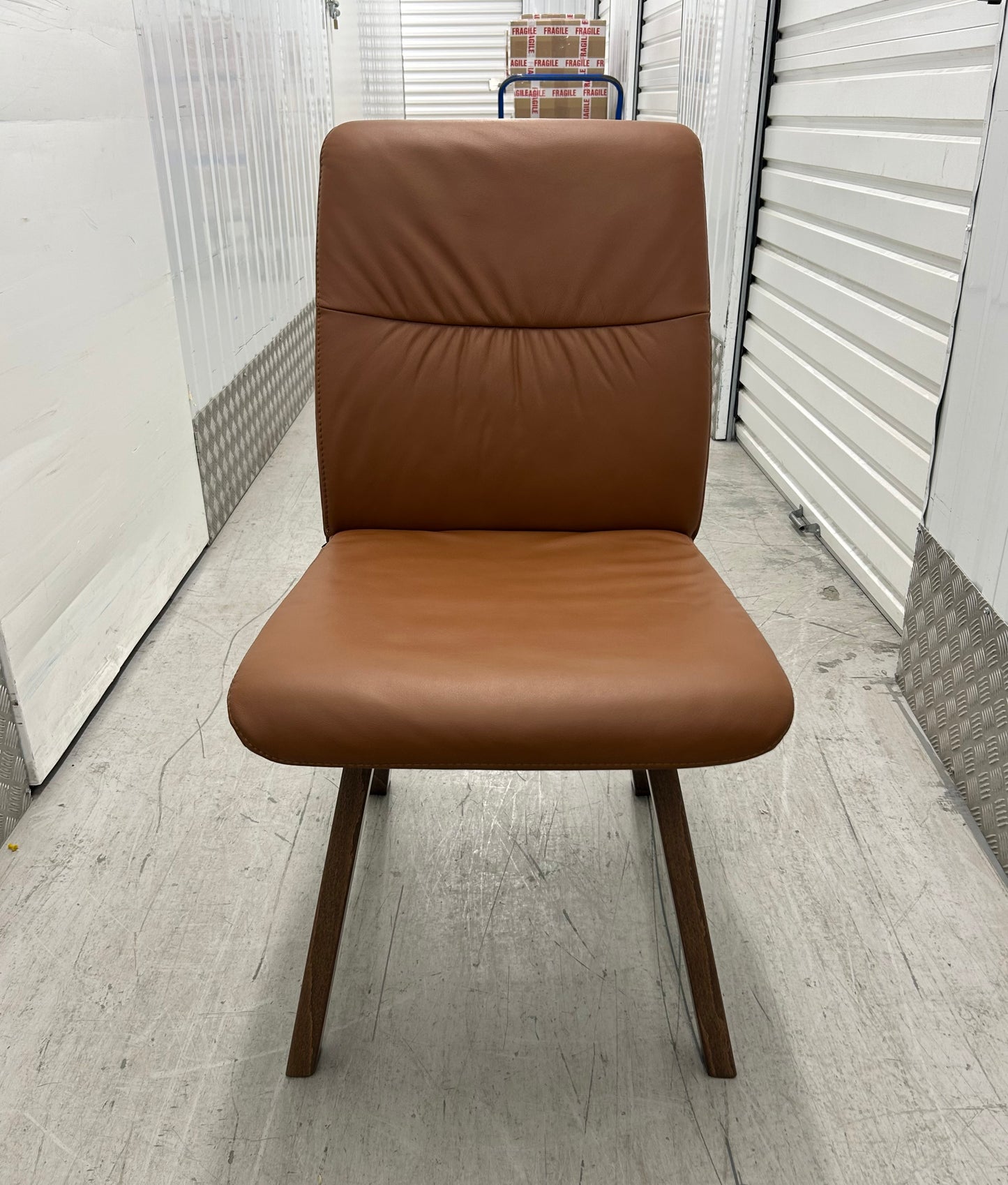 Ekornes Stressless Mint Low Back D200 Copper Paloma Leather Dining Chairs RRP £629 NEW