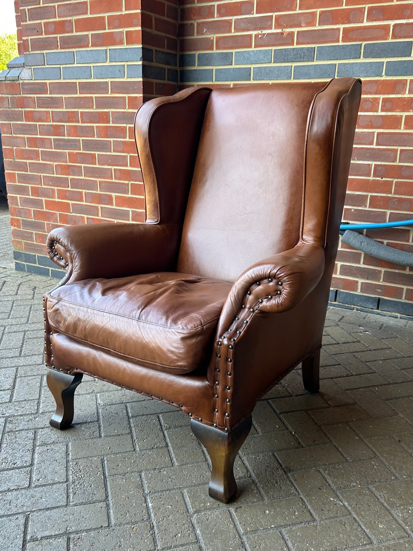 John Lewis Compton Leather Armchair Pre-Loved