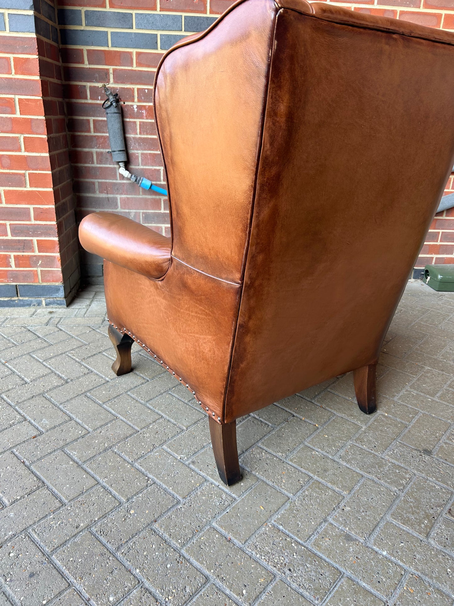 John Lewis Compton Leather Armchair Pre-Loved