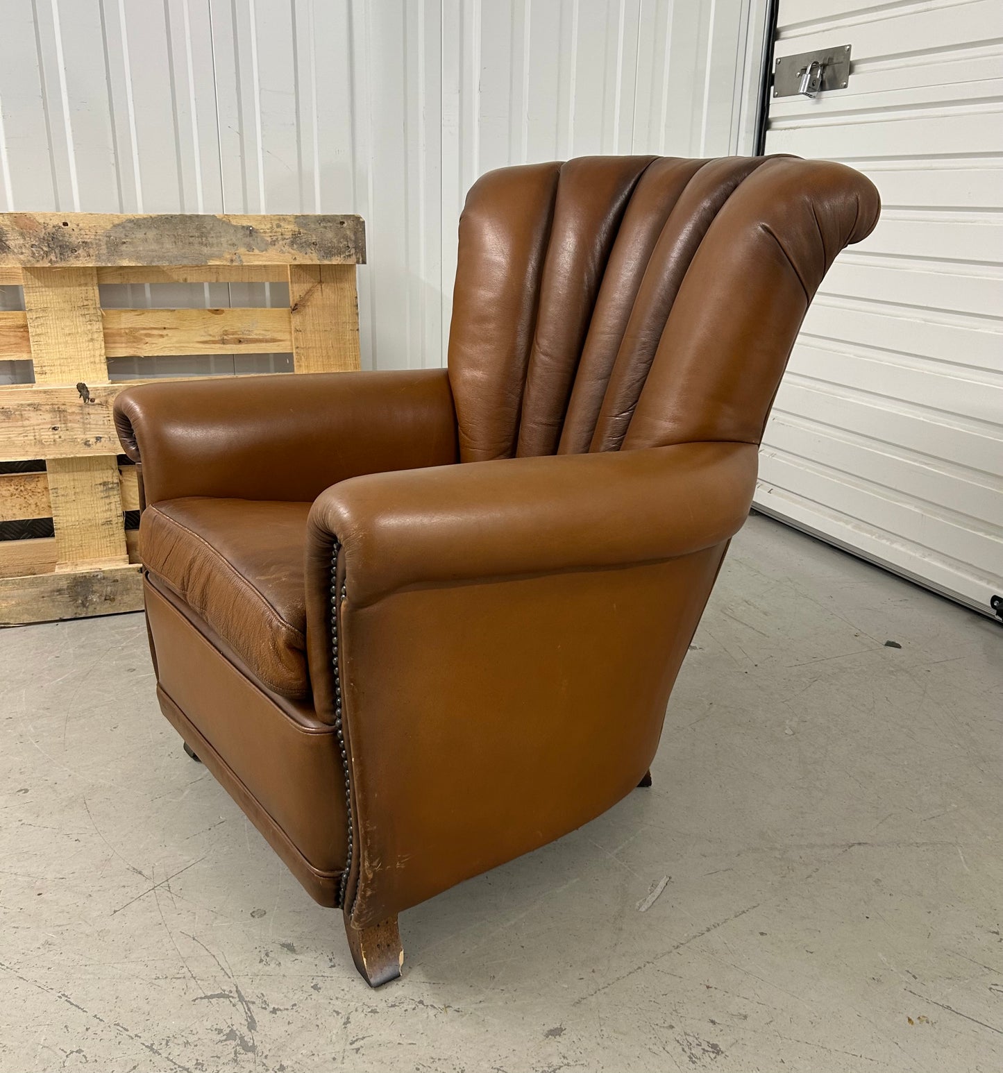 Tetrad John Lewis Ella Tan Leather Armchair Pre-Loved