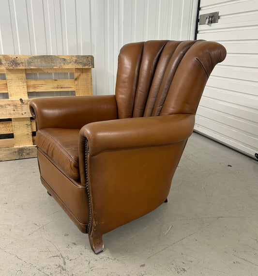 Tetrad John Lewis Ella Tan Leather Armchair Pre-Loved