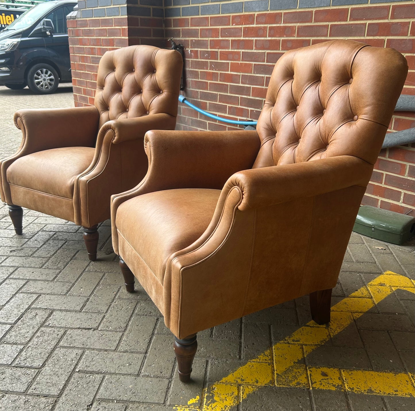 Laura Ashley Lancaster Armchairs Pair Excellent Condition Pre-Loved
