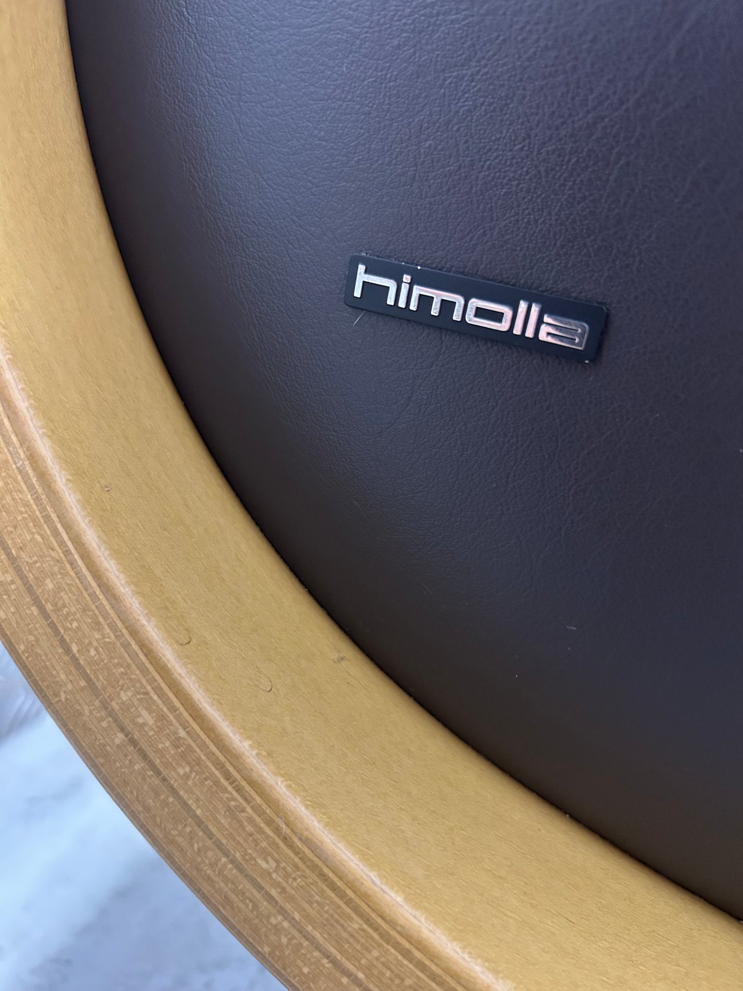 Himolla Mosel Maxi Brown Leather Recline & Swivel Chair Integrated Footrest Pre-Loved