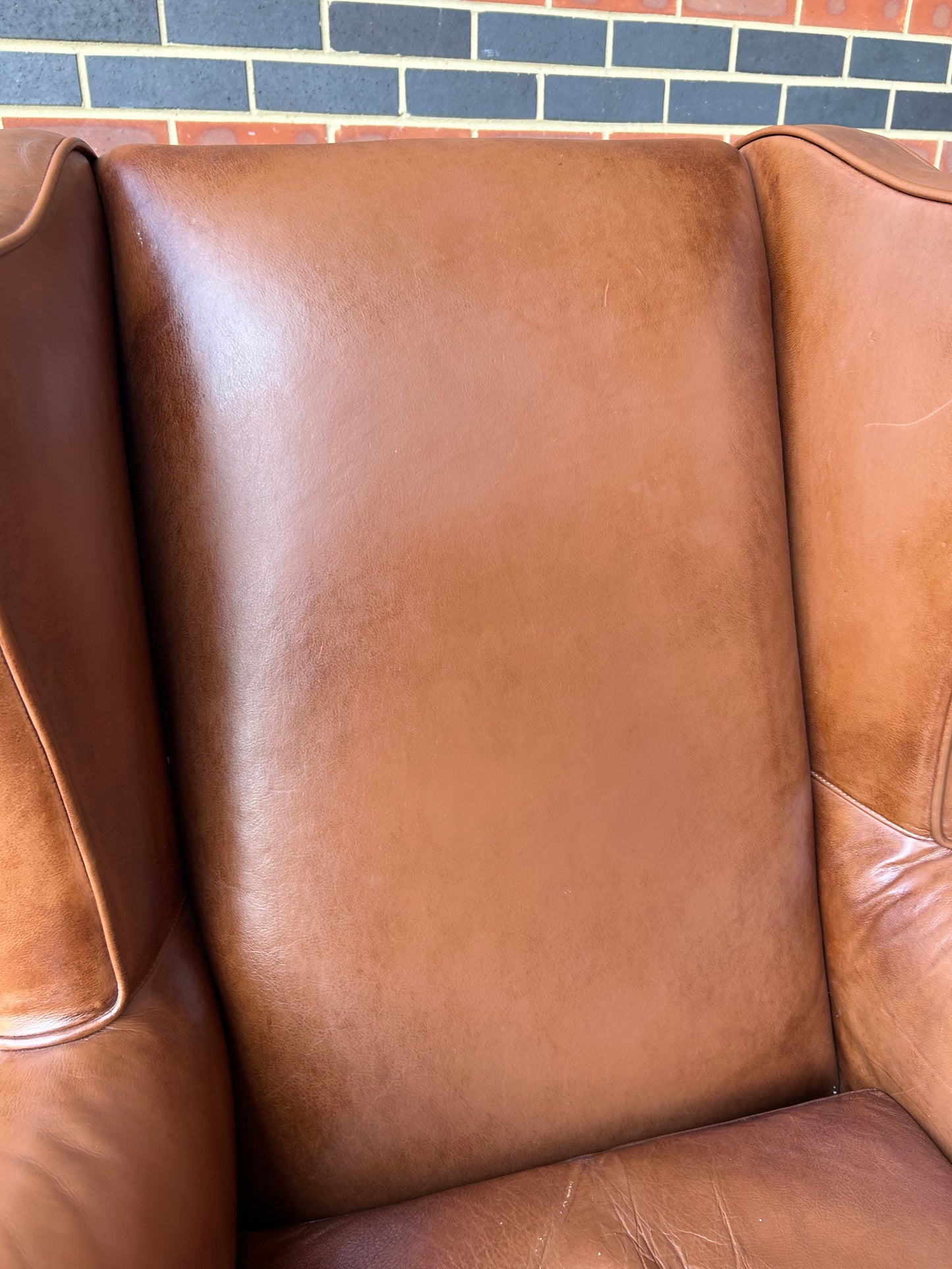 John Lewis Compton Leather Armchair Pre-Loved