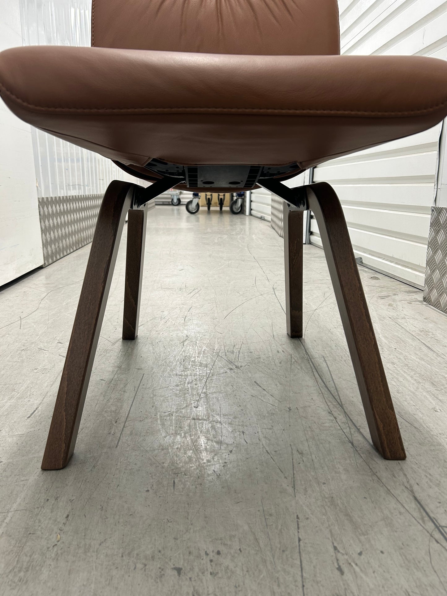 Ekornes Stressless Mint Low Back D200 Copper Paloma Leather Dining Chairs RRP £629 NEW