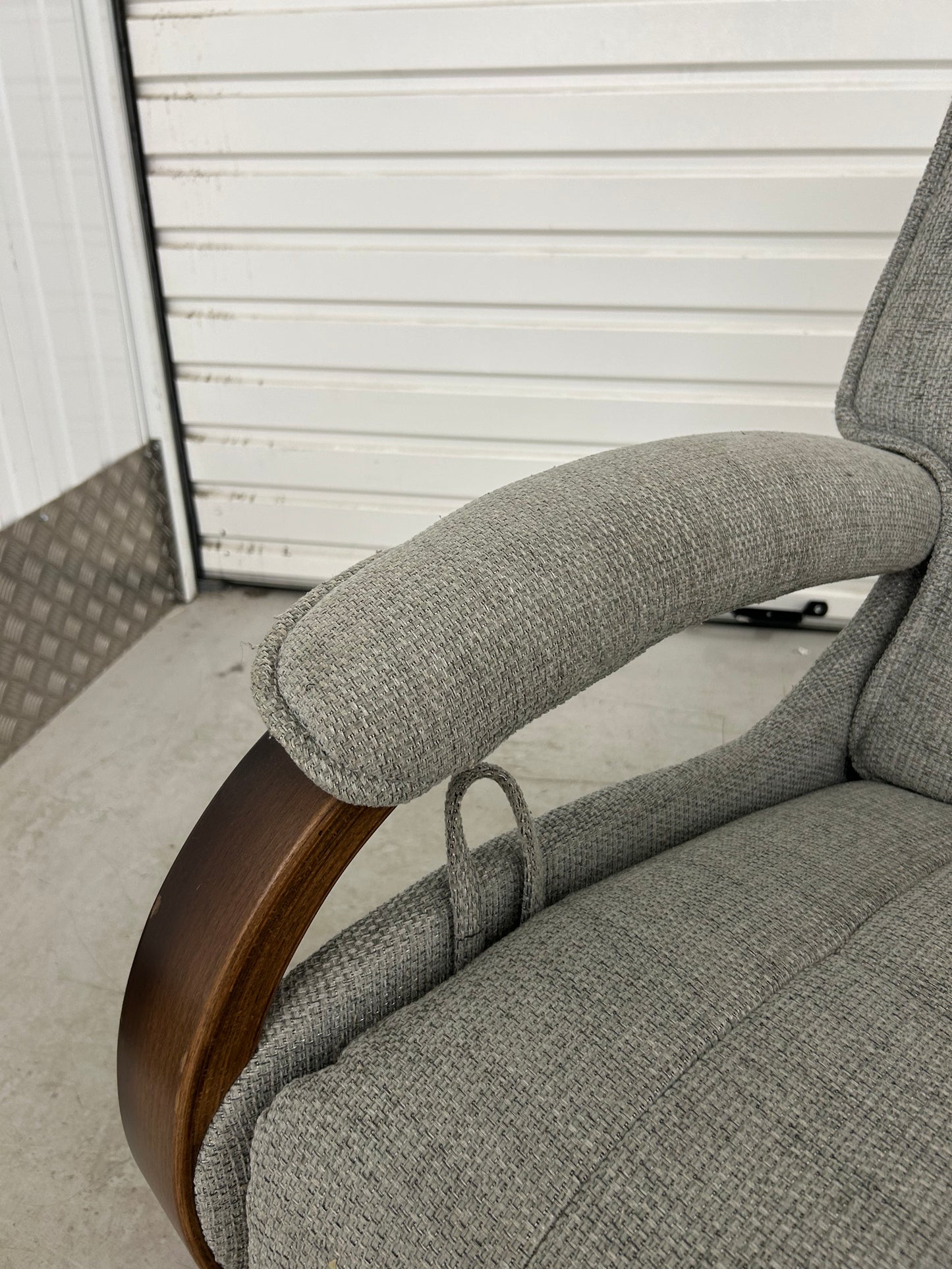 Himolla Mosel Maxi Fabric Recline & Swivel Chair Integrated Footrest Pre-Loved