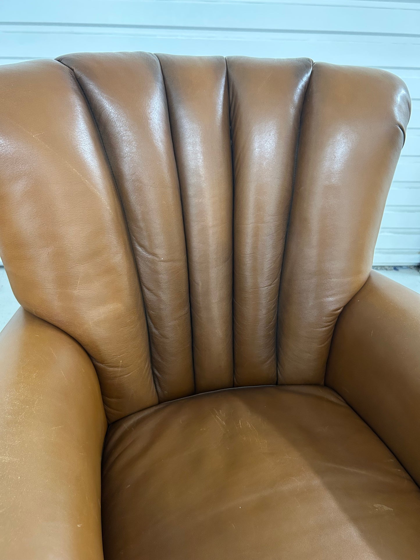 Tetrad John Lewis Ella Tan Leather Armchair Pre-Loved