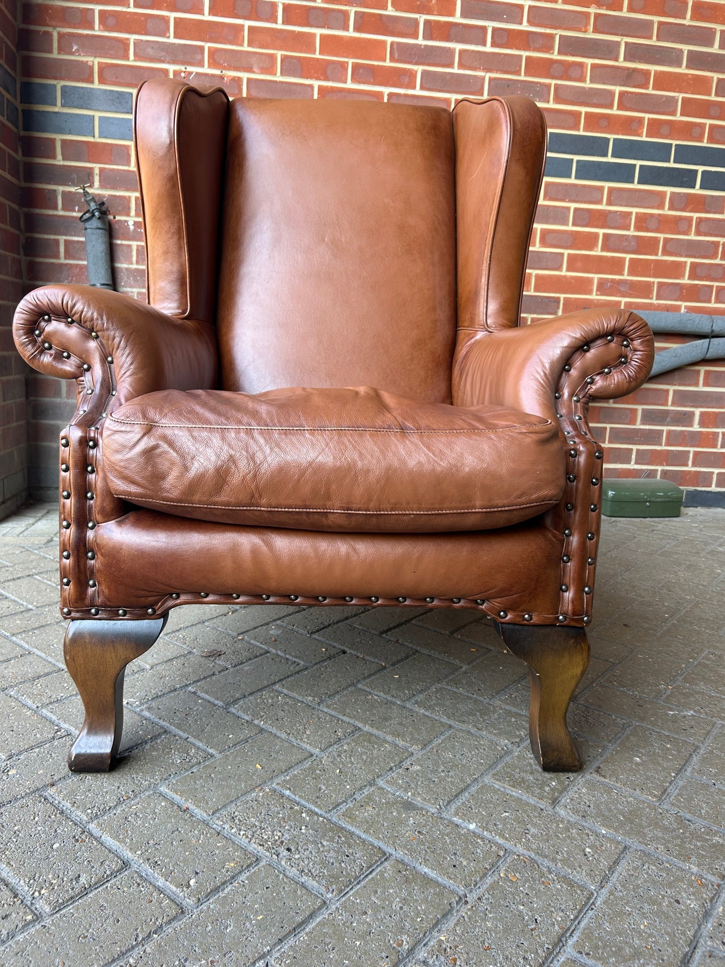 John Lewis Compton Leather Armchair Pre-Loved