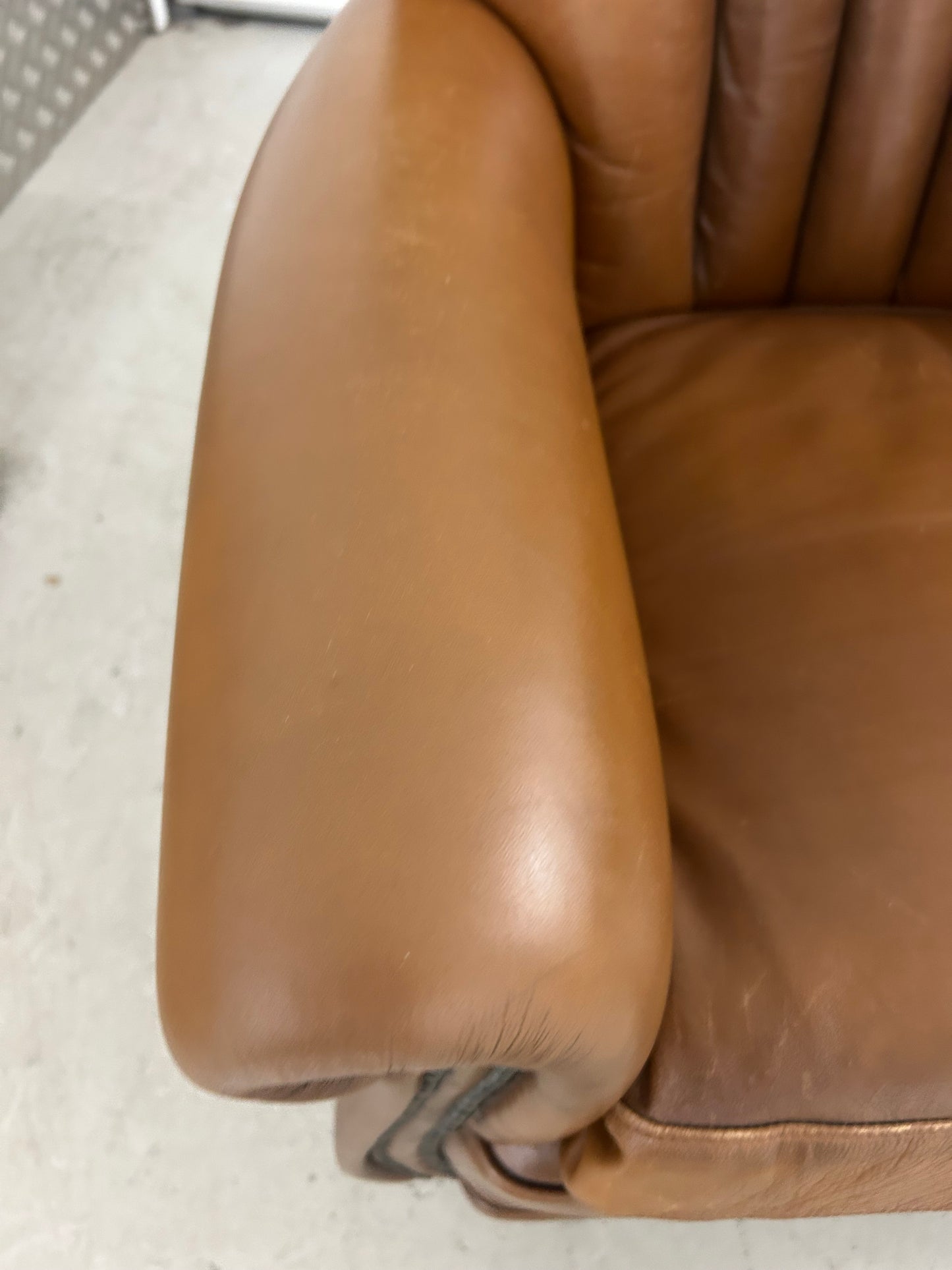 Tetrad John Lewis Ella Tan Leather Armchair Pre-Loved
