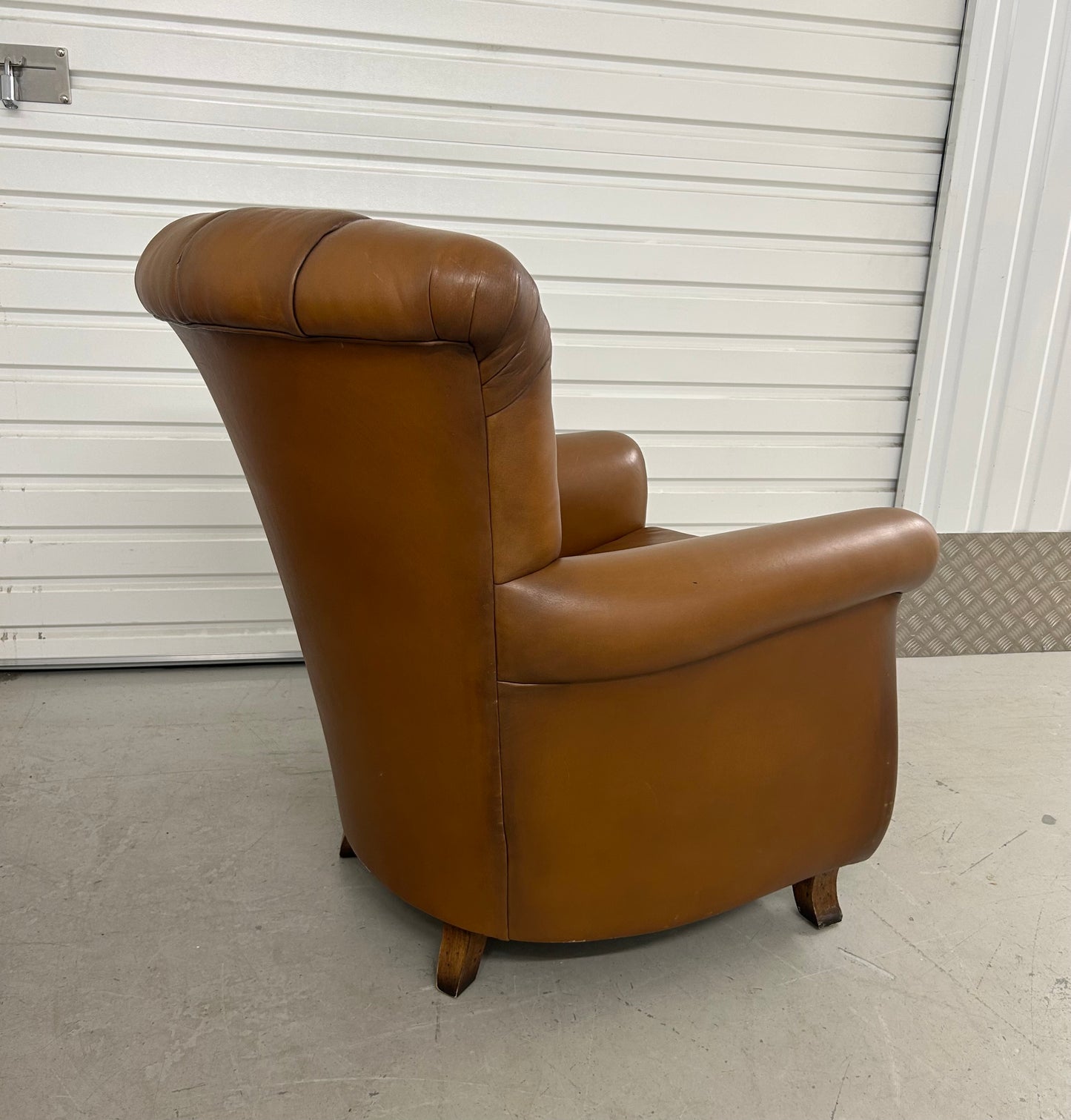 Tetrad John Lewis Ella Tan Leather Armchair Pre-Loved