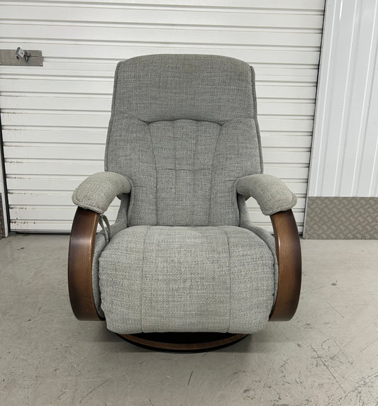 Himolla Mosel Maxi Fabric Recline & Swivel Chair Integrated Footrest Pre-Loved