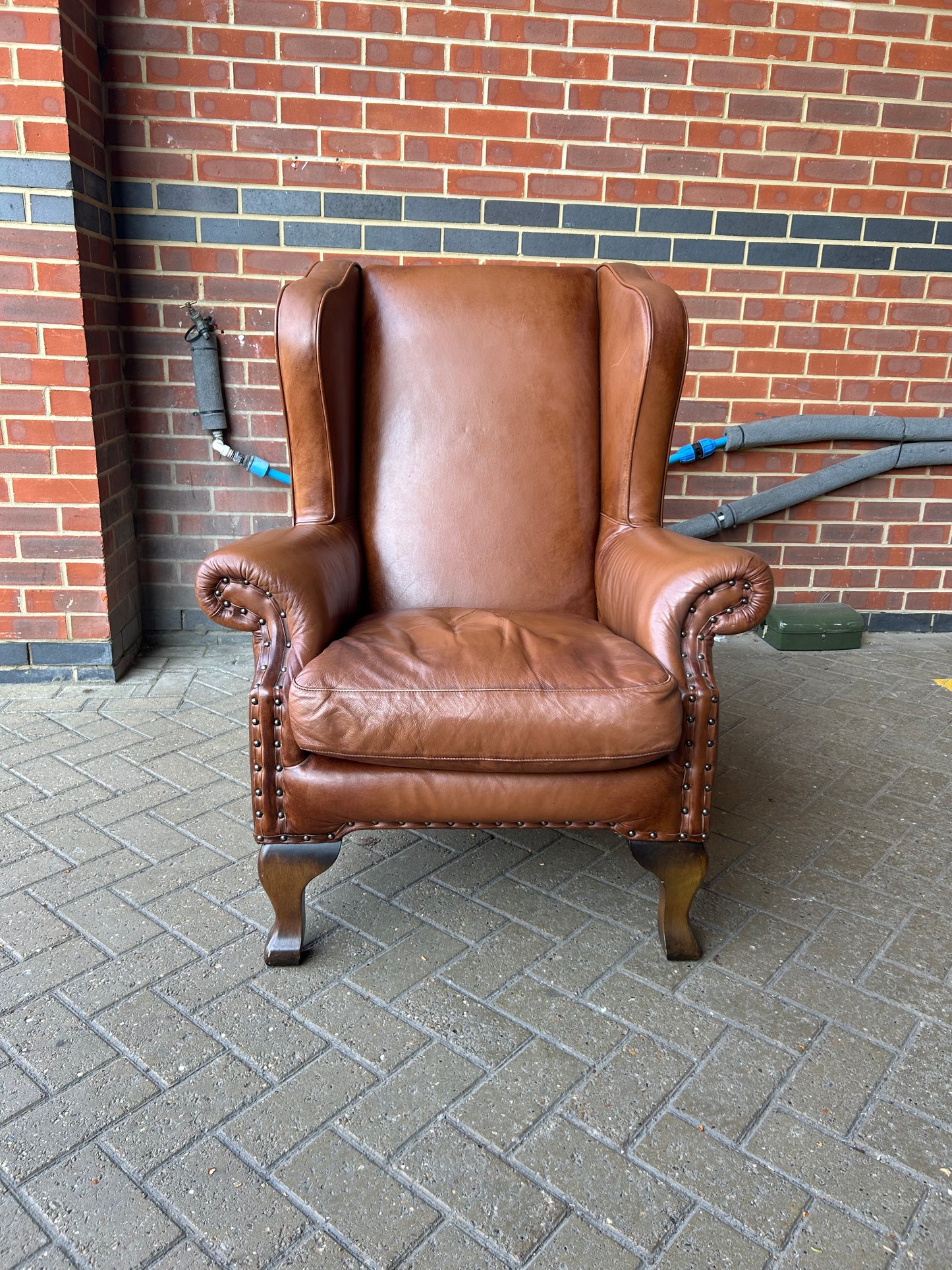 John Lewis Compton Leather Armchair Pre-Loved