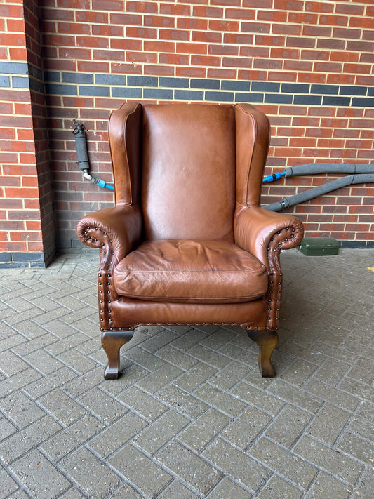 John Lewis Compton Leather Armchair Pre-Loved