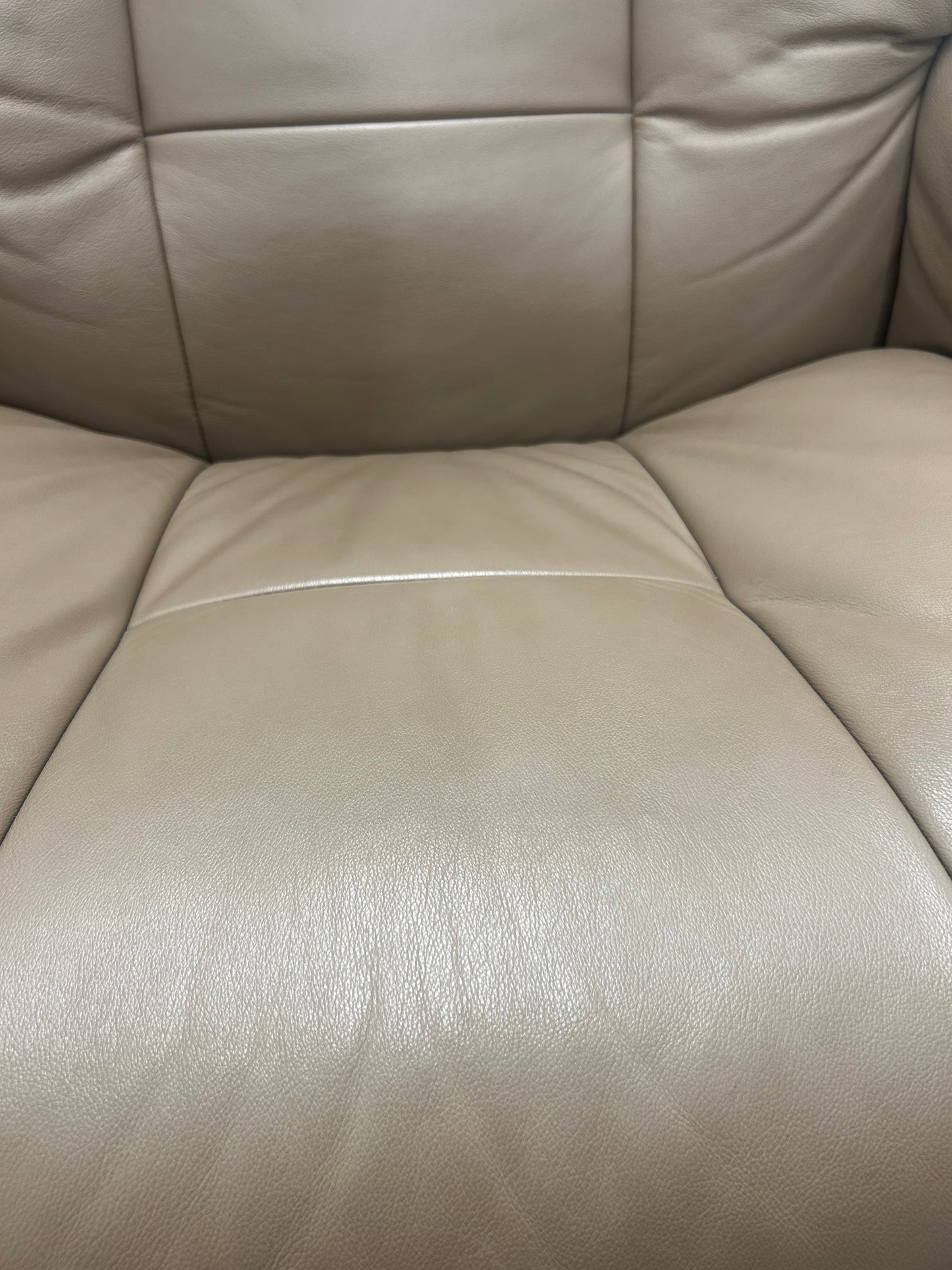 Ekornes Stressless Signature Mayfair Funghi Leather Recliner Chair & Stool Large Pre-Loved