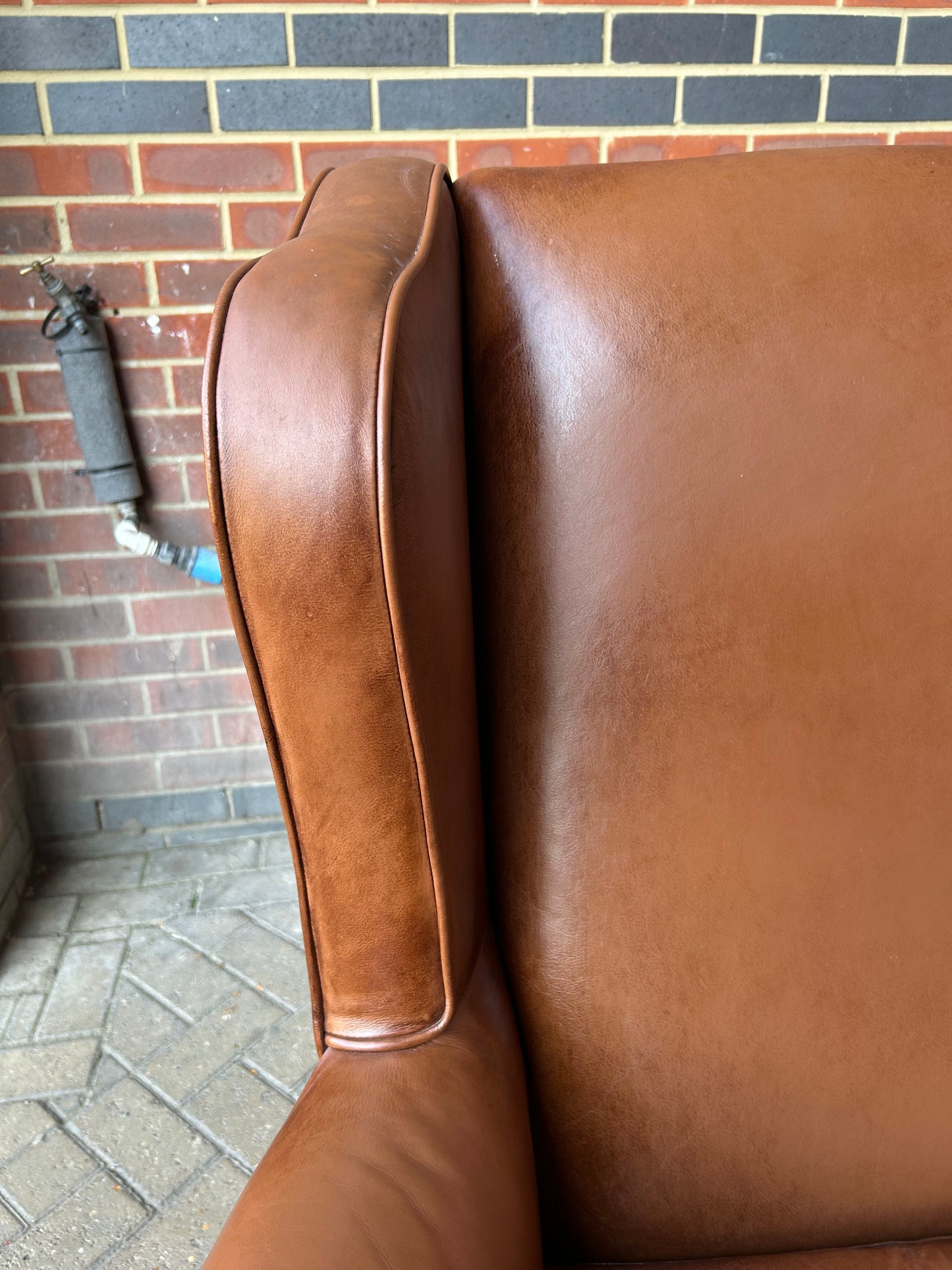 John Lewis Compton Leather Armchair Pre-Loved