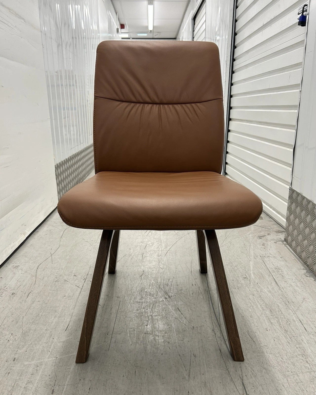 Ekornes Stressless Mint Low Back D200 Copper Paloma Leather Dining Chairs RRP £629 NEW