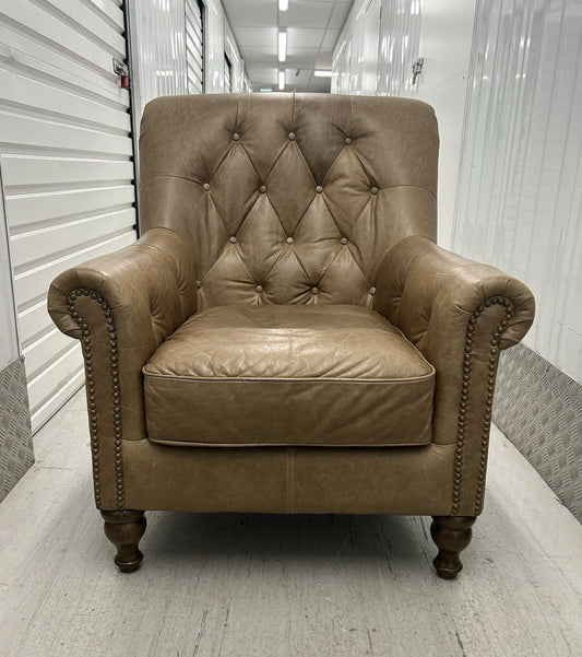 Alexander & James Sofia Leather Armchair Pre-Loved
